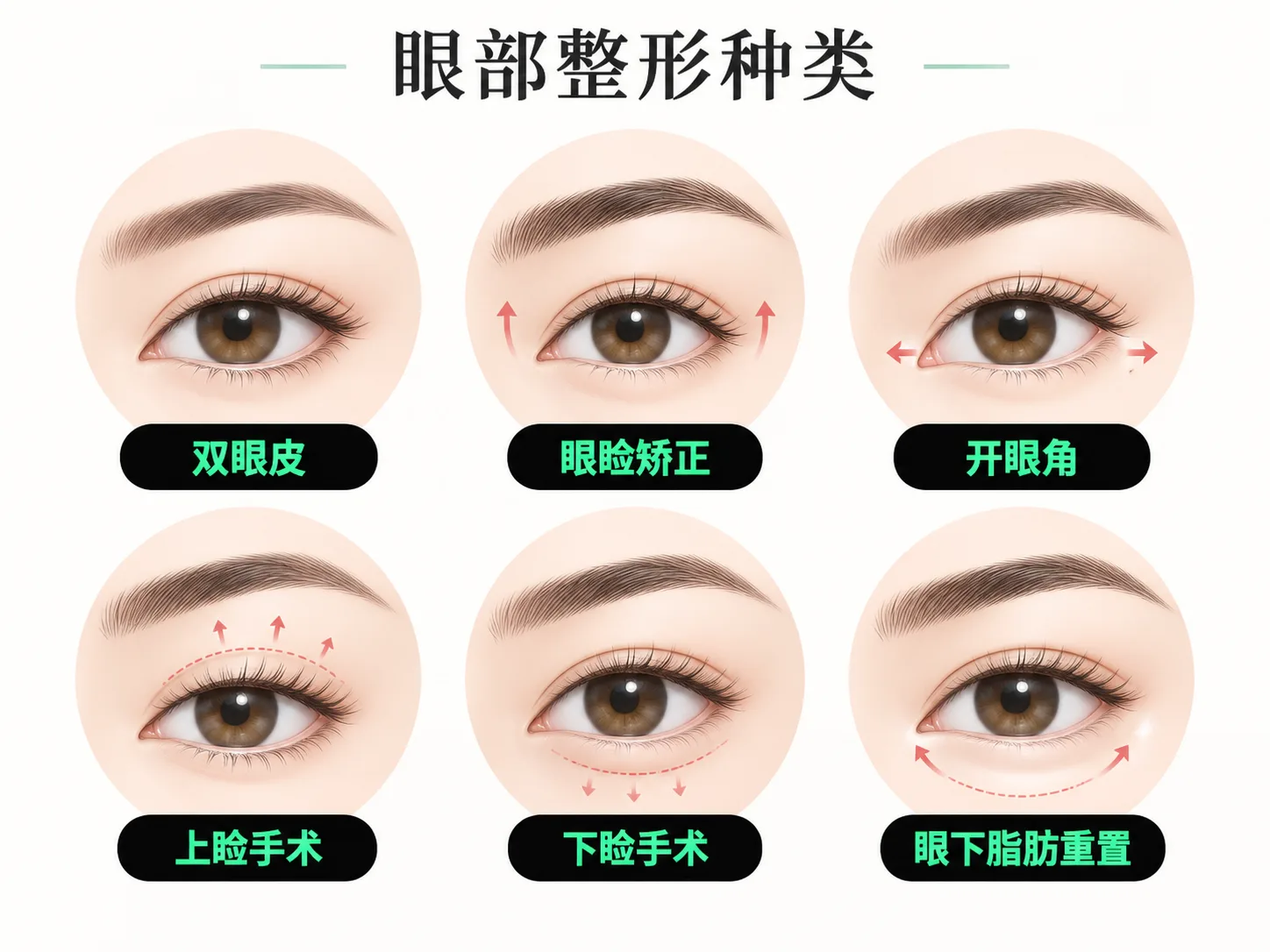 眼部整形种类