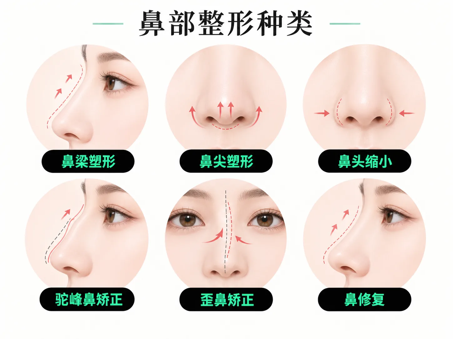 鼻部整形种类